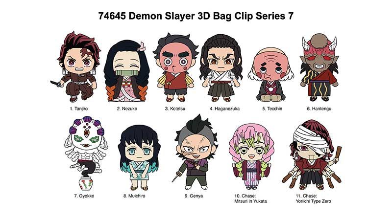 Demon Slayer Season 3 3D Foam Bag Clip series 7