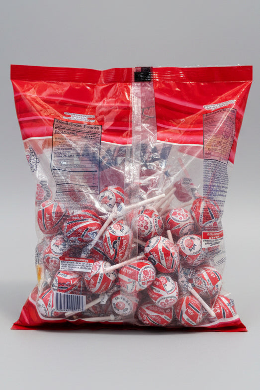 Cherry Lollipops with Gum Inside