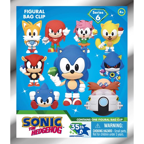 Sonic 3D Foam Bag Clip Series 6