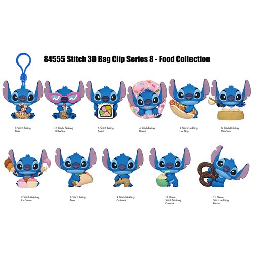 Stitch 3D Foam Bag Clip Series 8